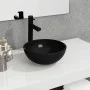 Black tempered glass sink 30x12 cm by vidaXL, Sinks - Ref: Foro24-345247, Price: 58,16 €, Discount: %