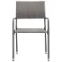 3-piece synthetic rattan garden dining set in gray color. by vidaXL, Garden sets - Ref: Foro24-3072488, Price: 183,41 €, Disc...