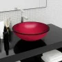 Red tempered glass sink 42x14 cm by vidaXL, Sinks - Ref: Foro24-345266, Price: 51,41 €, Discount: %