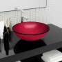 Rotes Waschbecken aus gehärtetem Glas, 42 x 14 cm von vidaXL, Sinkt - Ref: Foro24-345266, Preis: 55,07 €, Rabatt: %