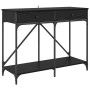 Mesa Consola con cajón Roble Negro 100 x 39 x 78,5 cm