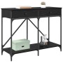 Mesa Consola con cajón Roble Negro 100 x 39 x 78,5 cm