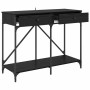 Mesa Consola con cajón Roble Negro 100 x 39 x 78,5 cm