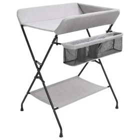 Light gray iron changing table by vidaXL, Baby changing tables - Ref: Foro24-10265, Price: 81,95 €, Discount: %