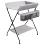 Mesa cambiadora hierro gris claro de vidaXL, Cambiadores para bebés - Ref: Foro24-10265, Precio: 74,83 €, Descuento: %