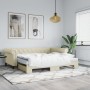 Sofá cama nido con colchón cuero sintético crema 90x200 cm de vidaXL, Camas y somieres - Ref: Foro24-3197729, Precio: 457,90 ...