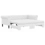 Trundle sofa bed with white synthetic leather mattress 90x200 cm by vidaXL, Beds and slatted bases - Ref: Foro24-3197728, Pri...