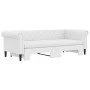 Trundle sofa bed with white synthetic leather mattress 90x200 cm by vidaXL, Beds and slatted bases - Ref: Foro24-3197728, Pri...