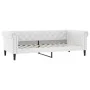 Trundle sofa bed with white synthetic leather mattress 90x200 cm by vidaXL, Beds and slatted bases - Ref: Foro24-3197728, Pri...
