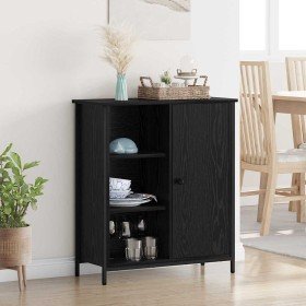 Vitrina Roble Negro 70 x 30 x 80 cm Madera contrachapada en Aparadores | Comprar online en Foro24