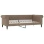 Trundle sofa bed with synthetic leather mattress cappuccino 90x200 cm by vidaXL, Beds and slatted bases - Ref: Foro24-3197730...