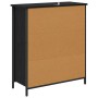 Vitrina Roble Negro 70 x 30 x 80 cm Madera contrachapada