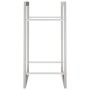 Stainless steel firewood rack 50x28x56 cm by vidaXL, Firewood bags and holders - Ref: Foro24-357859, Price: 27,15 €, Discount: %