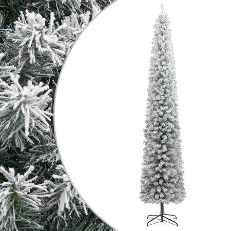 Schmaler Weihnachtsbaum mit Stütze und Kunstschnee PVC 300cm von vidaXL, Weihnachtsbäume - Ref: Foro24-357687, Preis: 123,58 ...