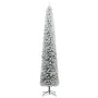Narrow Christmas tree with support and artificial snow PVC 300cm by vidaXL, Christmas trees - Ref: Foro24-357687, Price: 121,...