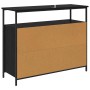 Vitrina Roble Negro 100 x 35 x 80 cm Madera contrachapada