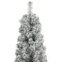 Narrow Christmas tree with support and artificial snow PVC 300cm by vidaXL, Christmas trees - Ref: Foro24-357687, Price: 121,...