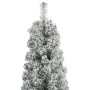 Schmaler Weihnachtsbaum mit Stütze und Kunstschnee PVC 300cm von vidaXL, Weihnachtsbäume - Ref: Foro24-357687, Preis: 123,58 ...