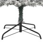 Árbol Navidad estrecho con soporte y nieve artificial PVC 300cm