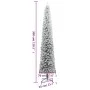 Narrow Christmas tree with support and artificial snow PVC 300cm by vidaXL, Christmas trees - Ref: Foro24-357687, Price: 121,...