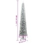 Schmaler Weihnachtsbaum mit Stütze und Kunstschnee PVC 300cm von vidaXL, Weihnachtsbäume - Ref: Foro24-357687, Preis: 123,58 ...