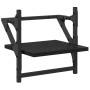 Conjunto de estantes de pared con estante 6 pcs Roble Negro