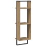 Estante de pared con estante Roble artesanal 30 x 25 x 100 cm