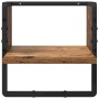 Conjunto de estantes de pared con estante 4 pcs Madera Vieja en Estantes y estanterías | Comprar online en Foro24