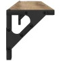 Estanterías de pared 2 pcs Roble artesanal 60 x 15 x 15,5 cm