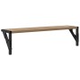 Estanterías de pared 2 pcs Roble artesanal 60 x 15 x 15,5 cm
