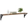 Estanterías de pared 2 pcs Madera Vieja 80 x 15 x 15,5 cm