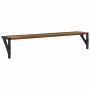 Estanterías de pared 2 pcs Madera Vieja 80 x 15 x 15,5 cm