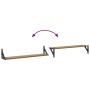 Estanterías de pared 2 pcs Roble artesanal 80 x 15 x 15,5 cm