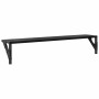 Estanterías de pared 2 pcs Roble Negro 80 x 15 x 15,5 cm en Estantes y estanterías | Comprar online en Foro24