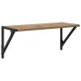 Estanterías de pared 2 pcs Roble artesanal 60 x 25 x 25,5 cm