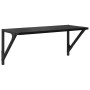 Estanterías de pared 2 pcs Roble Negro 60 x 25 x 25,5 cm