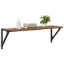 Estanterías de pared 2 pcs Madera Vieja 80 x 25 x 25,5 cm