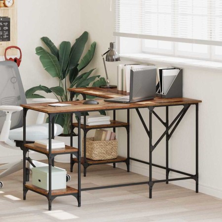 Escritorio Madera Vieja 139 x 139 x 75 cm Madera contrachapada