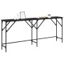 Mesa Consola Roble negro 180 x 29 x 75 cm Madera contrachapada