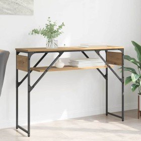 MesaConsola Roble artesanal 105x30x75cm Madera contrachapada