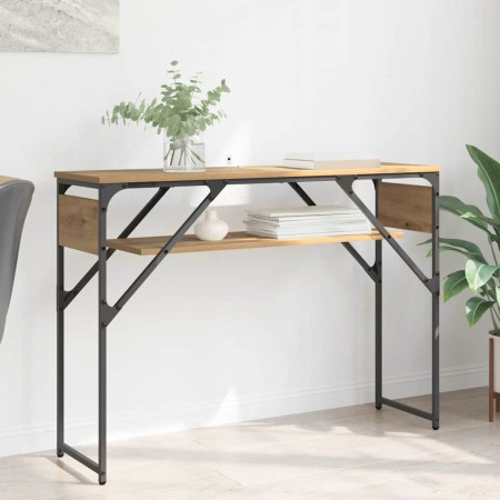 MesaConsola Roble artesanal 105x30x75cm Madera contrachapada