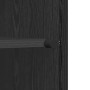 Vitrina Roble negro 35 x 37 x 76 cm Madera contrachapada