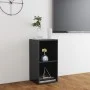 Glossy gray plywood TV cabinet 72x35x36.5 cm by vidaXL, TV Furniture - Ref: Foro24-805533, Price: 35,67 €, Discount: %