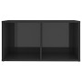 Hochglanzgrauer TV-Schrank aus Sperrholz, 72 x 35 x 36,5 cm von vidaXL, TV-Möbel - Ref: Foro24-805533, Preis: 36,17 €, Rabatt: %