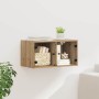 Mueble de pared Roble artesanal 68 x 37 x 35 cm