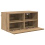 Gabinetes de pared para TV 2 pcs Roble artesanal