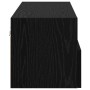 Mueble de TV Montado en la Pared Roble Negro 80 x 30 x 30 cm en Muebles TV | Comprar online en Foro24