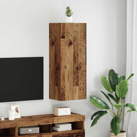 Mueble de TV Montado en la Pared Madera Vieja