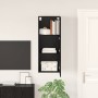 Mueble de TV Montado en la Pared Roble Negro 40,5 x 30 x 102 cm