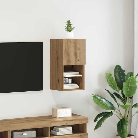 Mueble de TV Montado en la Pared Roble artesanal en Muebles TV | Comprar online en Foro24